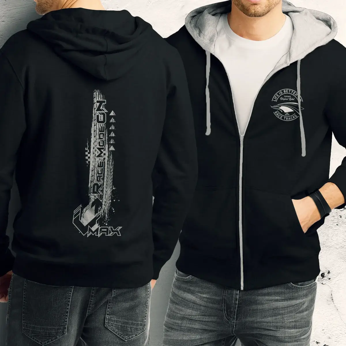 Zoodie - RACE MODE ON - Sweatjacke für Erwachsene – Bild 3