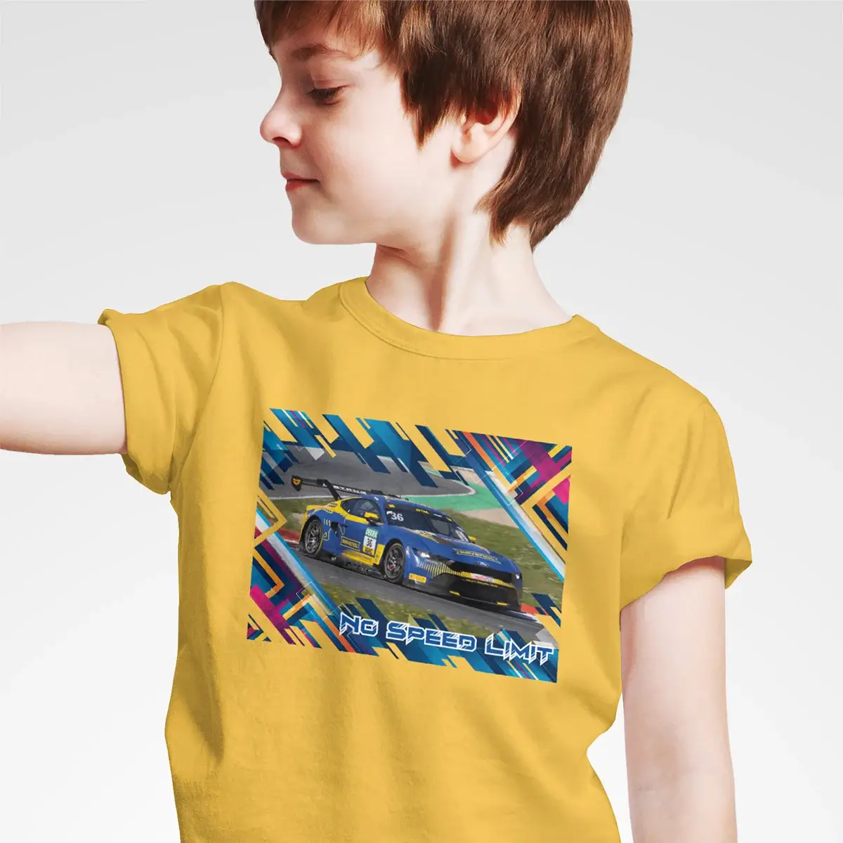 Ford Mustang GT3 Kinder T-Shirt - Team HRT Ford Performance #36 – Bild 2