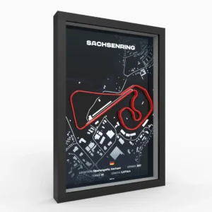 Sachsenring 3D race track Original A3